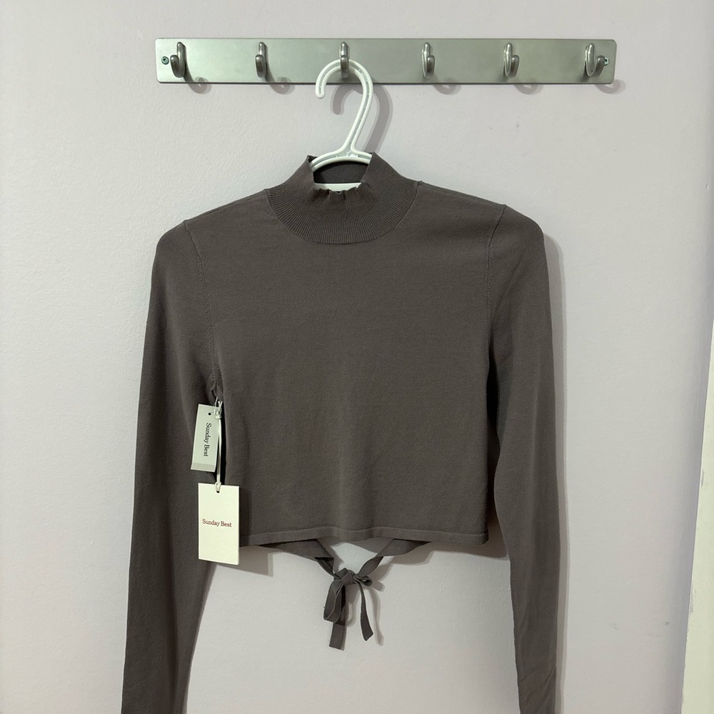 Aritzia Sunday Best Ellie Open-Back Top (NWT)